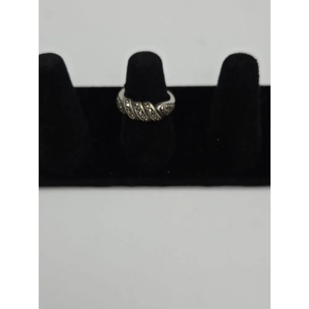 Vintage Silver Marcasite Shrimp Ring